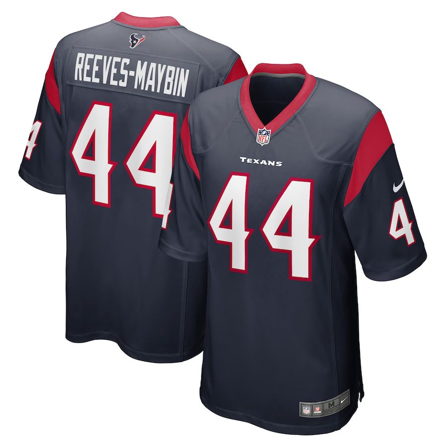 Men Houston Texans #44 Jalen Reeves-Maybin Nike Navy Game Player NFL Jersey->houston texans->NFL Jersey
